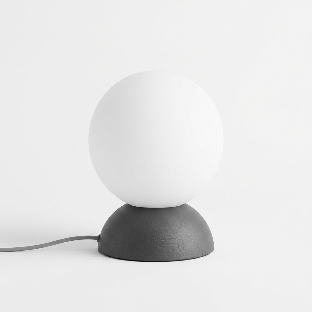 Lámpara de mesa Luna (Vidautil) — 2 beige + 2 grises